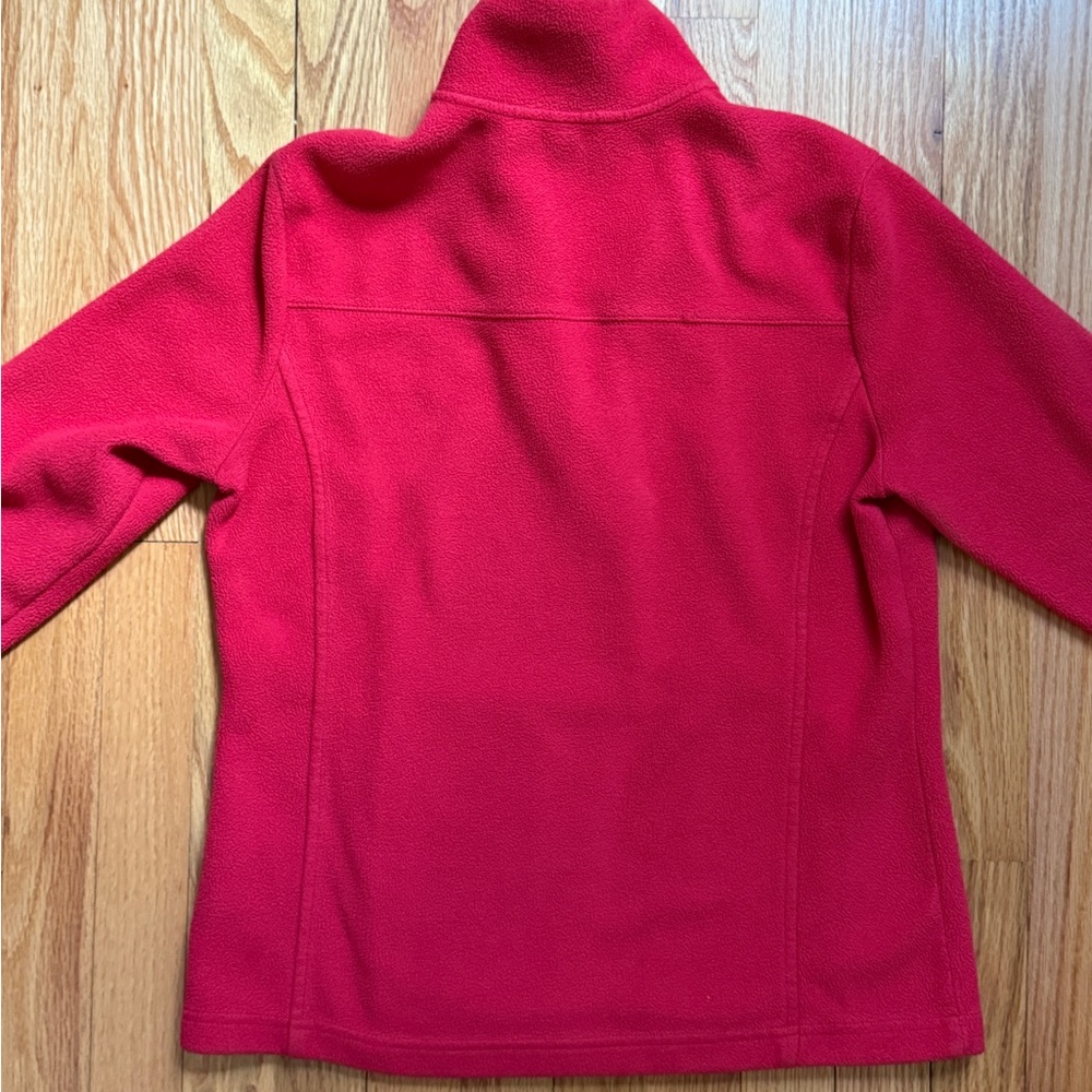 Brooks Brothers Red and Navy Fleece Quarter Zip 1/4 Zip Sweatshirt - Picture 3 of 9